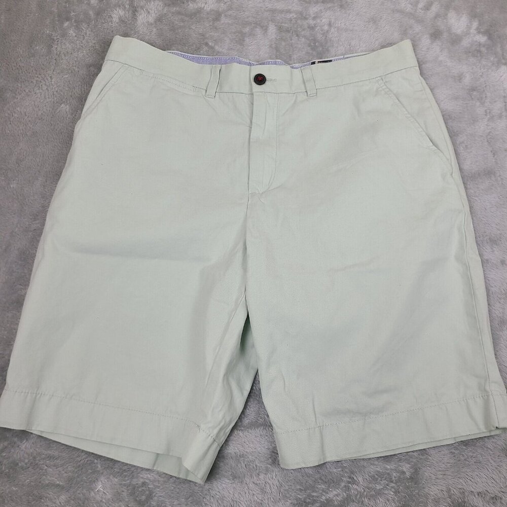 Tommy‎ Hilfiger Shorts 36 Classic Fit Light Green NWT Flat Chino Casual Mens